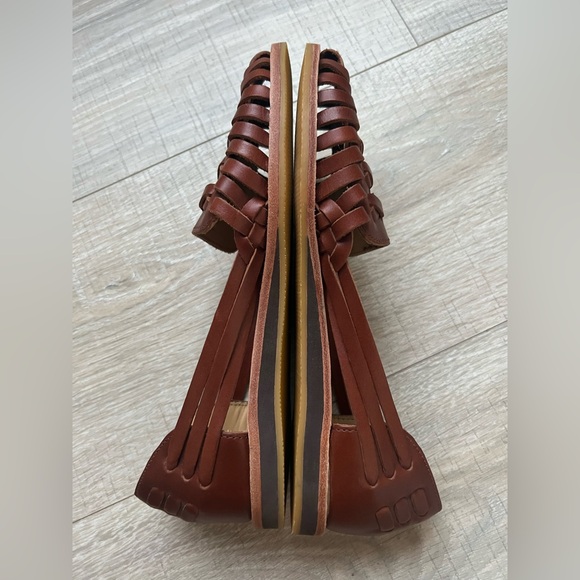 New Nisolo Huarache Leather Sandals Brandy color - Picture 13 of 16